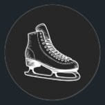 Sticker Rond Patinage sur glace - Ligne de sports d'hiver Plan<br><div class="desc">Patinage sur glace - Ligne de sports d'hiver Plan artistique</div>