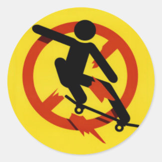 Sticker Rond patiner