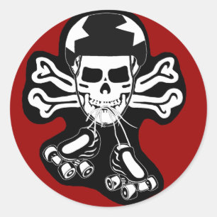 Sticker Rond Patiner ou mourir