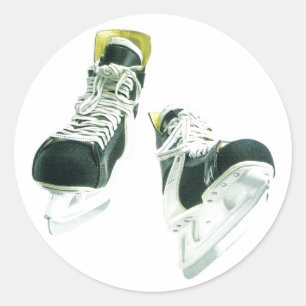 Sticker Rond Patins de hockey