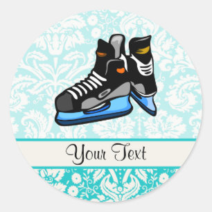 Sticker Rond Patins de hockey ; Damas