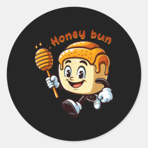 Sticker Rond Pâtisserie douce de la Saint-Valentin au miel et à