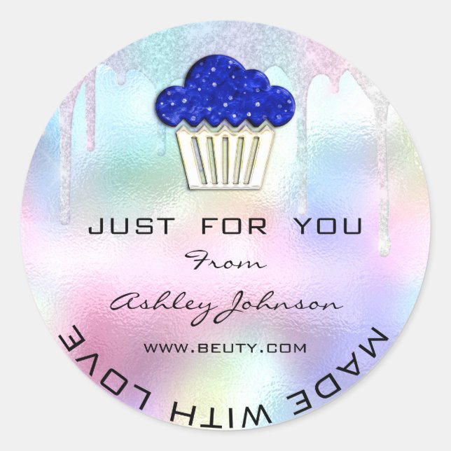 Sticker Rond Pâtisserie Maison Gâteaux Muffins Logo (Devant)