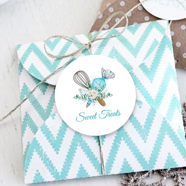 Sticker Rond Pâtisserie Sucrée (Créateur téléchargé)