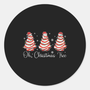 Sticker Rond Pâtisseries Arbres de Noël Groovy Debbie Becky Jen