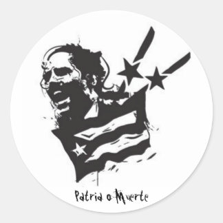 Sticker Rond Patria o Muerte