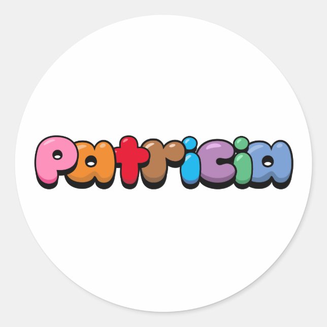 Sticker Rond Patricia (Devant)