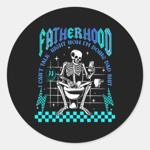 Sticker Rond Patrie Je ne peux pas parler maintenant Je fais pa