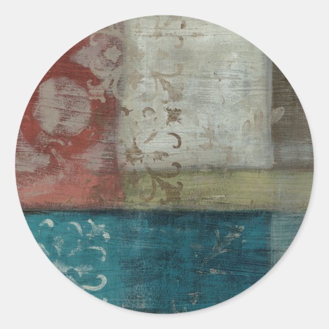 Sticker Rond Patrimoine Abstrait I (Devant)