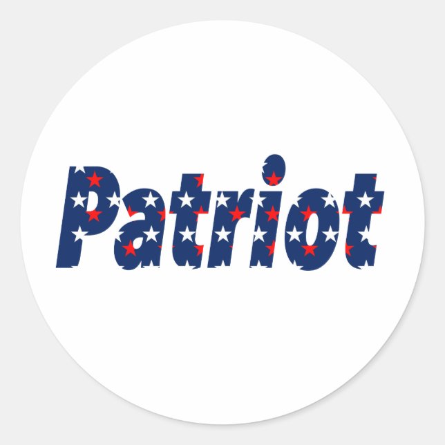Sticker Rond Patriote (Devant)