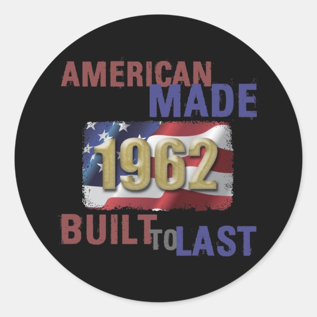 Sticker Rond Patriotique 1962 60e anniversaire (Devant)