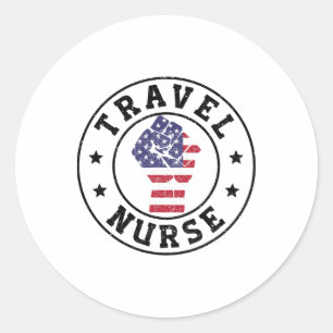 Sticker Rond Patriotique 4 juillet Soins de santé
