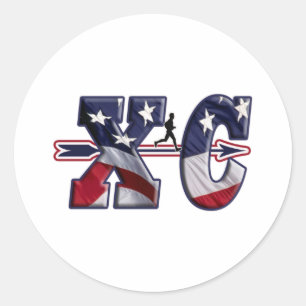 STICKER ROND PATRIOTIQUE PATRIOTIQUE USA FLAG