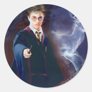 Sticker Rond Patronus de Harry Potter