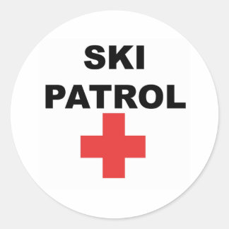 Sticker Rond Patrouille de ski