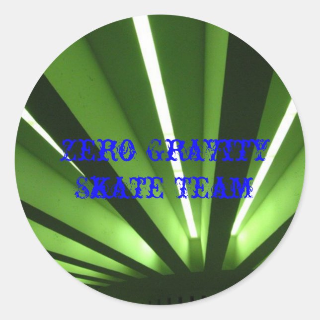 Sticker Rond pattern_1, Zero Gravity Skate Team, Zero Gravit... (Devant)