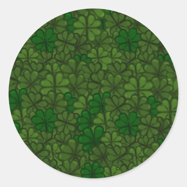 Sticker Rond Pattern St Patrick (Devant)
