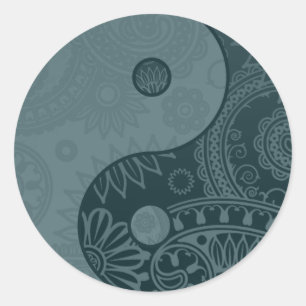 Sticker Rond Patterned Yin
