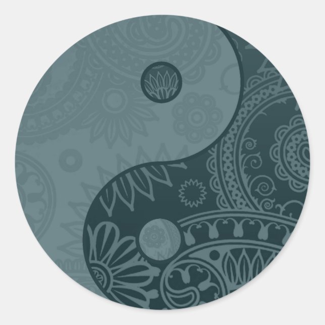 Sticker Rond Patterned Yin (Devant)