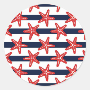 Sticker Rond Patterns de Stars And Stripes