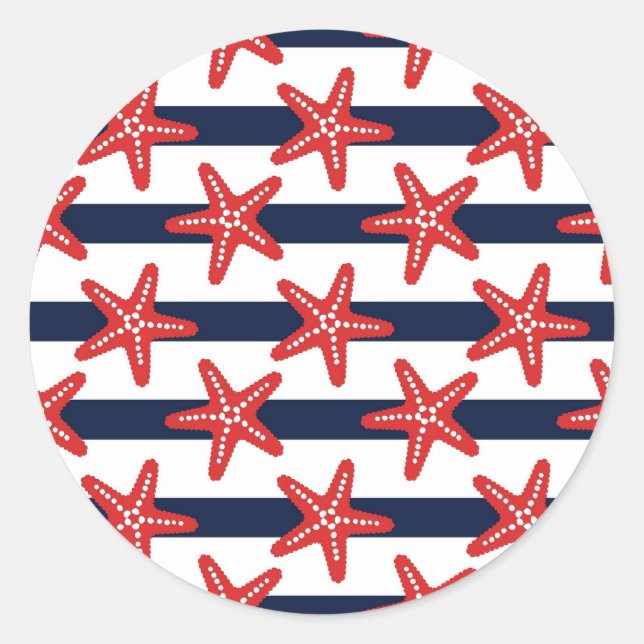 Sticker Rond Patterns de Stars And Stripes (Devant)