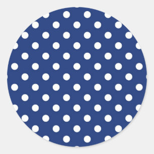 Sticker Rond Patters avec les White Polka