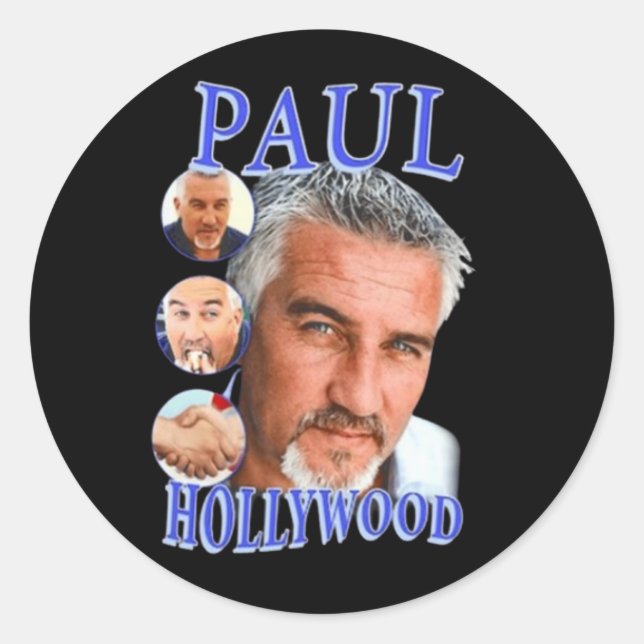 Sticker Rond Paul Hollywood (Devant)