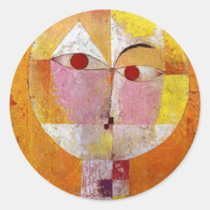 Sticker Rond Paul Klee Senecio Peinture