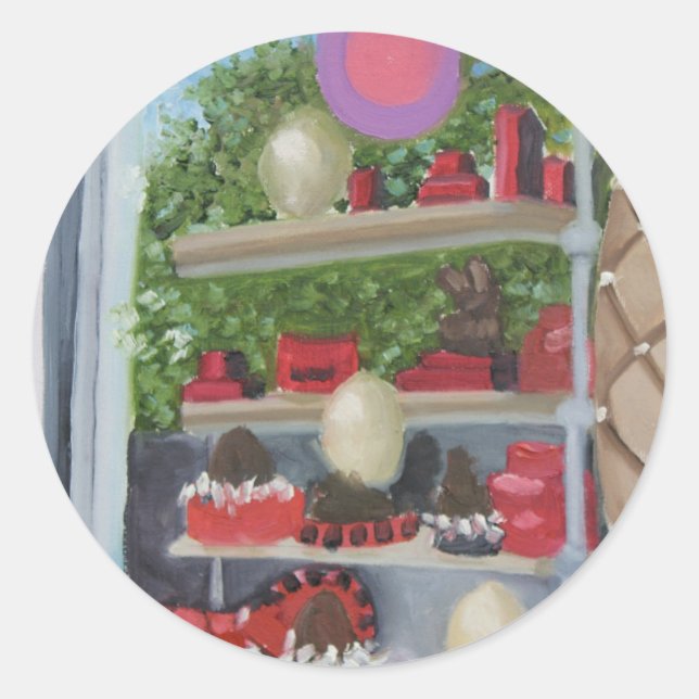 STICKER ROND PAUL LAMOTTE : 27 PLACE NAPOLEON BONAPARTE (Devant)