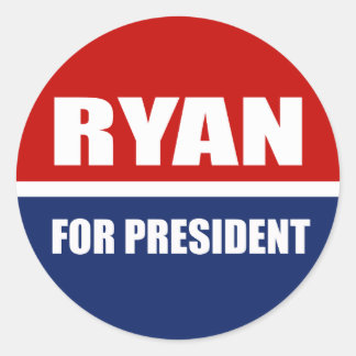Sticker Rond Paul Ryan 2012