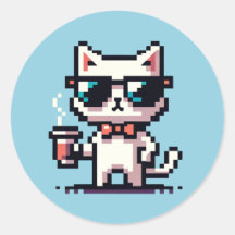 Pause café cool : 8 bits Pixel Art