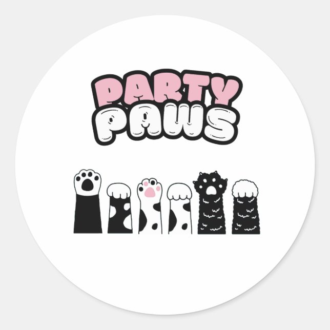 STICKER ROND PAVAGES DE PARTI (Devant)