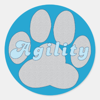 Sticker Rond Paw d'agilité
