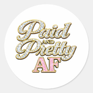 Sticker Rond Payée Et Super Canon Diamond Glam