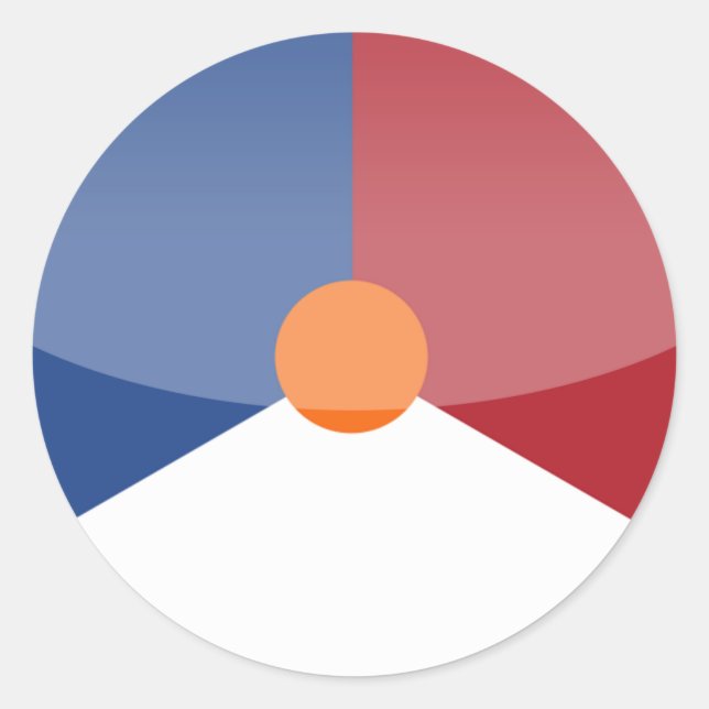 Sticker Rond Pays-Bas (Devant)