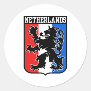 Sticker Rond Pays-Bas