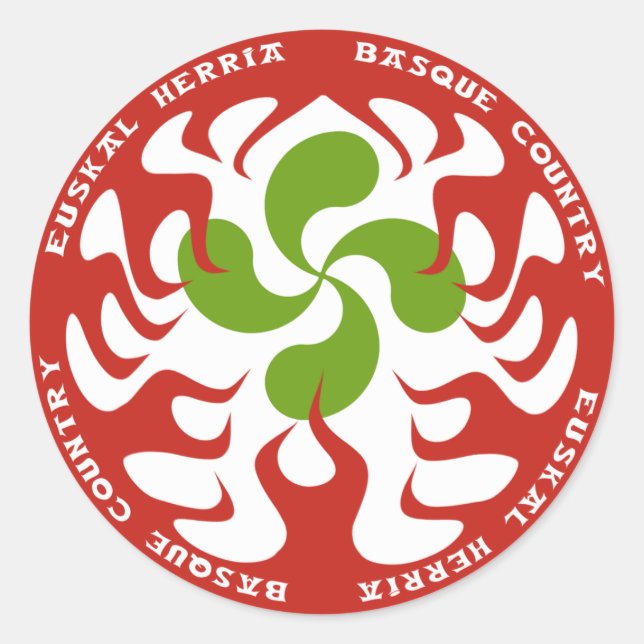 Sticker Rond pays basque (Devant)