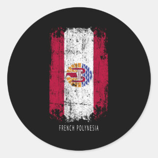 Sticker Rond Pays de Polynésie Française