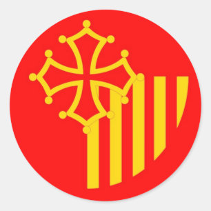 Sticker Rond Pays du Languedoc Roussillon