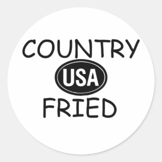 Sticker Rond Pays frit