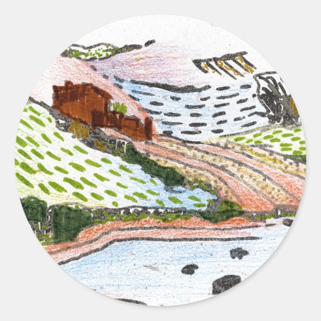 Sticker Rond Pays gallois (Devant)