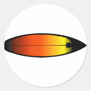 Sticker Rond Paysage de surf