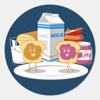 Sticker Rond PB Loves J