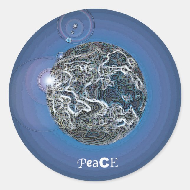 Sticker Rond PeaCE (Devant)