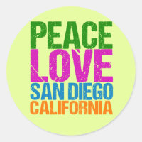 Peace Love San Diego Californie