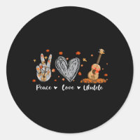 Peace Love Ukulele Hawaiian Ukelele Uke Guitar Pla