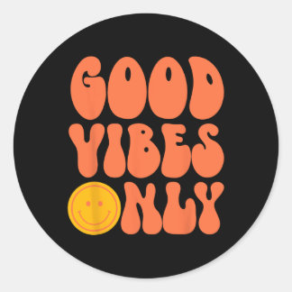 Sticker Rond PEACE SIGN LOVE 60s 70s Tie Dye Hippie Halloween C