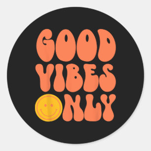 Sticker Rond Peace Sign Love 60s les années 70 Tie Dye Hippie H