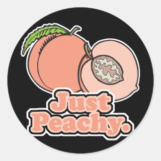 Sticker Rond Peach Peach