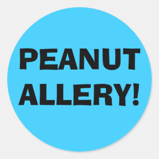 STICKER ROND PEANUT ALLERY !
